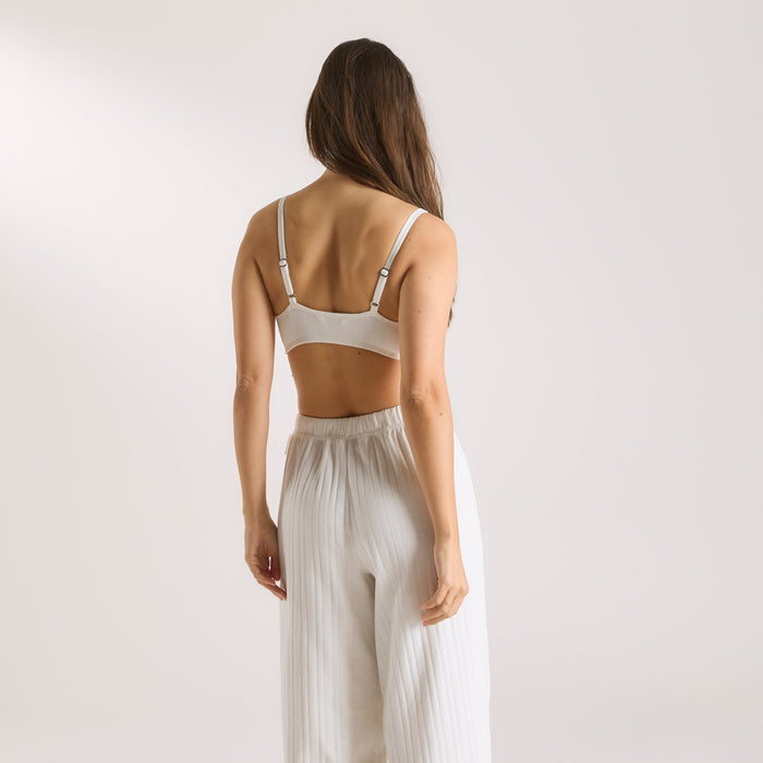 Pointelle Bralette - Cream