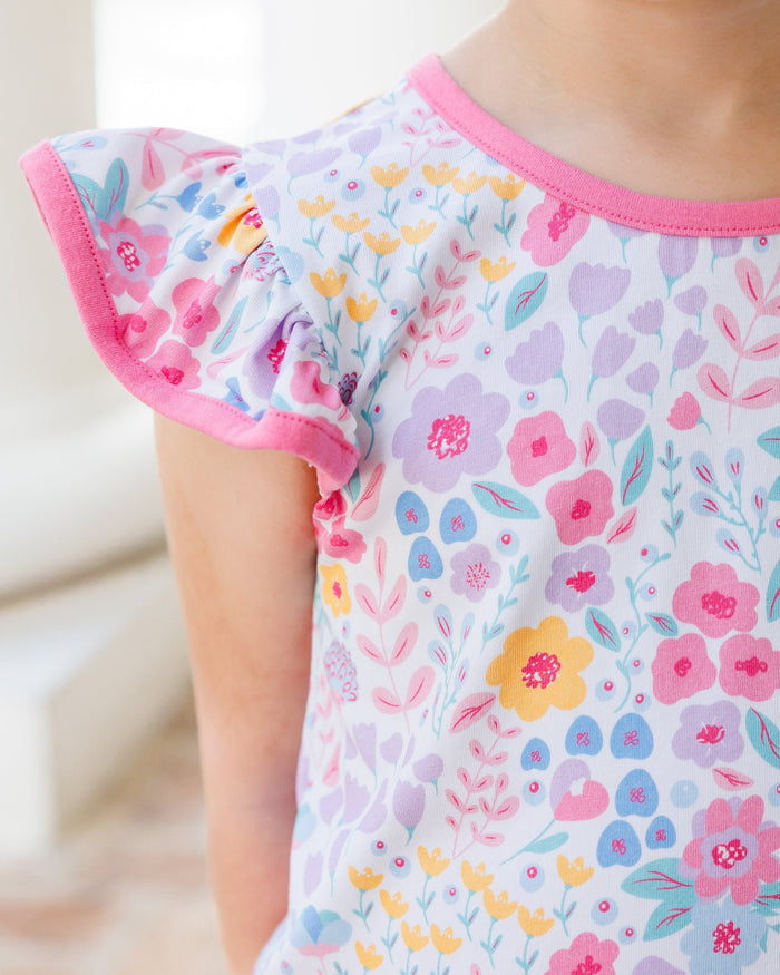 Poppies & Petals Ruffle Short Set