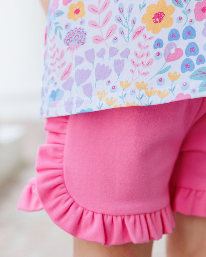 Poppies & Petals Ruffle Short Set