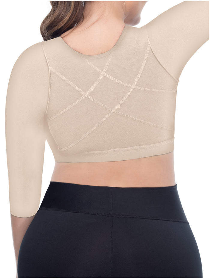 Post-Surgery Compression Bra with Sleeves for Women | Supportive Recovery Shapewear