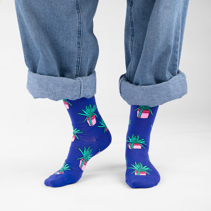Pot Plant Cotton Socks