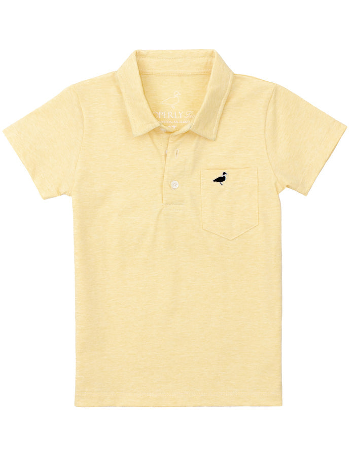 Properly Tied Boys Harrison Pocket Polo SS - Sunburst