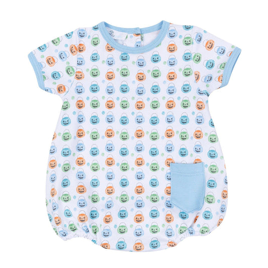Pumpkin Party Print Bubble - Light Blue