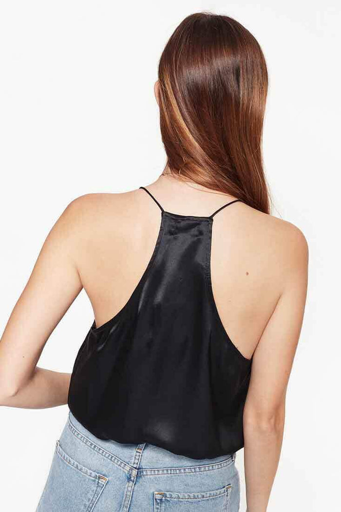 Cami NYC Racer Charmeuse Cami Color: Glacier, Black, Thyme, Coffee, Magenta Size: XS, S, M, L at Petticoat Lane  Greenwich, CT