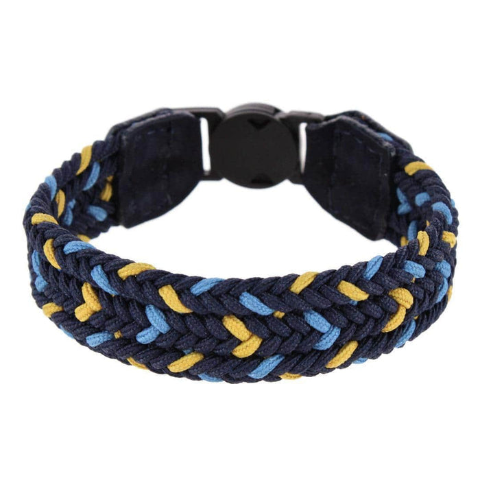 Navy, Light Blue, and Yellow