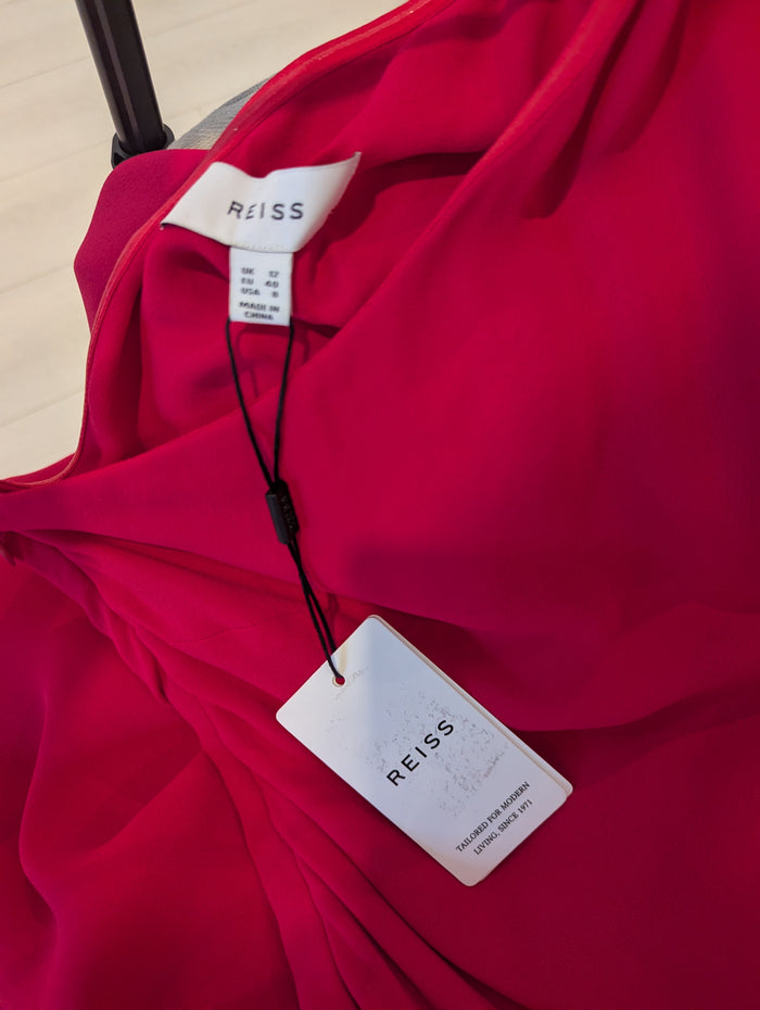 Reiss Pink One Shoulder 12 NWT