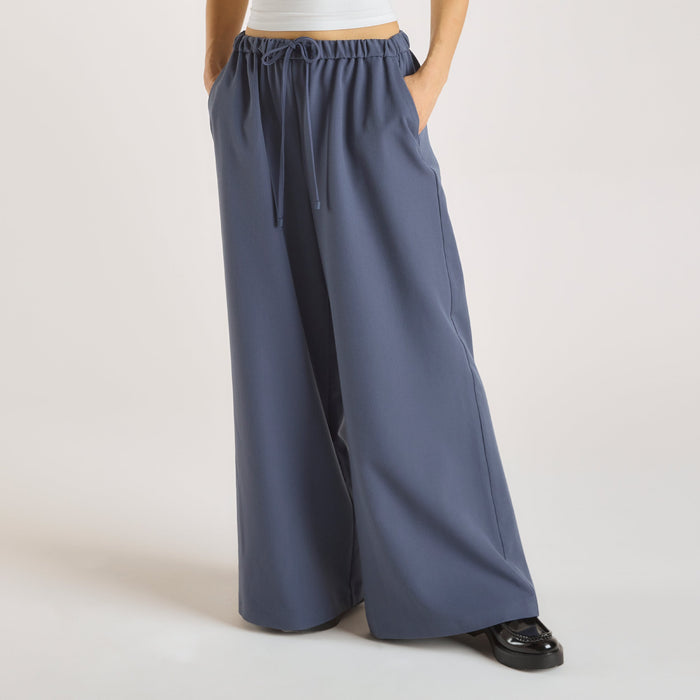 Relaxed-Fit Tailored Trousers - Blue