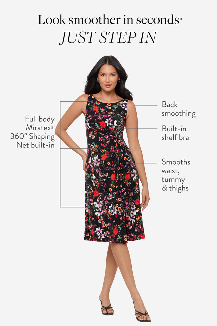 Remi Fit & Flair Shaping Dress in Botanica Flora