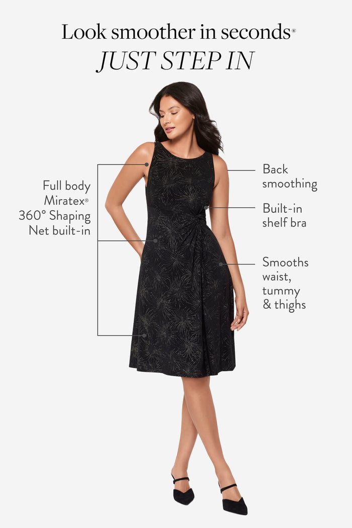 Remi Fit & Flair Shaping Dress in Skylights