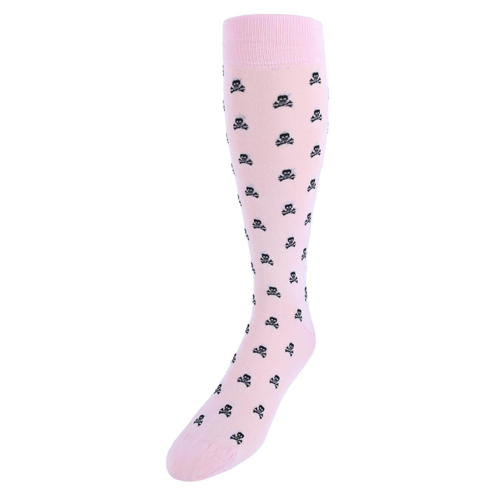 Rodger Skull and Cross Bones Over The Calf Mercerized Cotton Socks