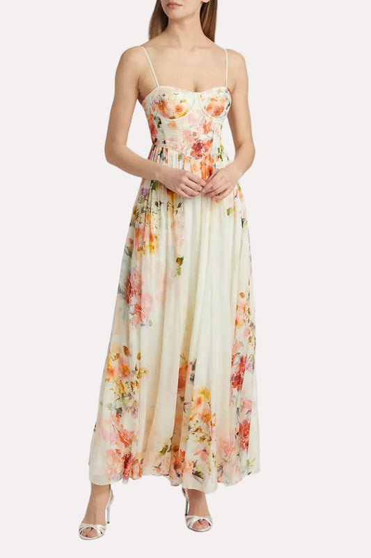 Hemant & Nandita Saba Corsetted Long Dress