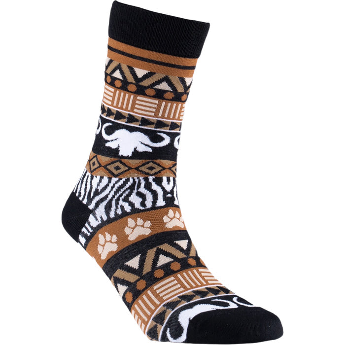 Safari Print Bamboo Socks