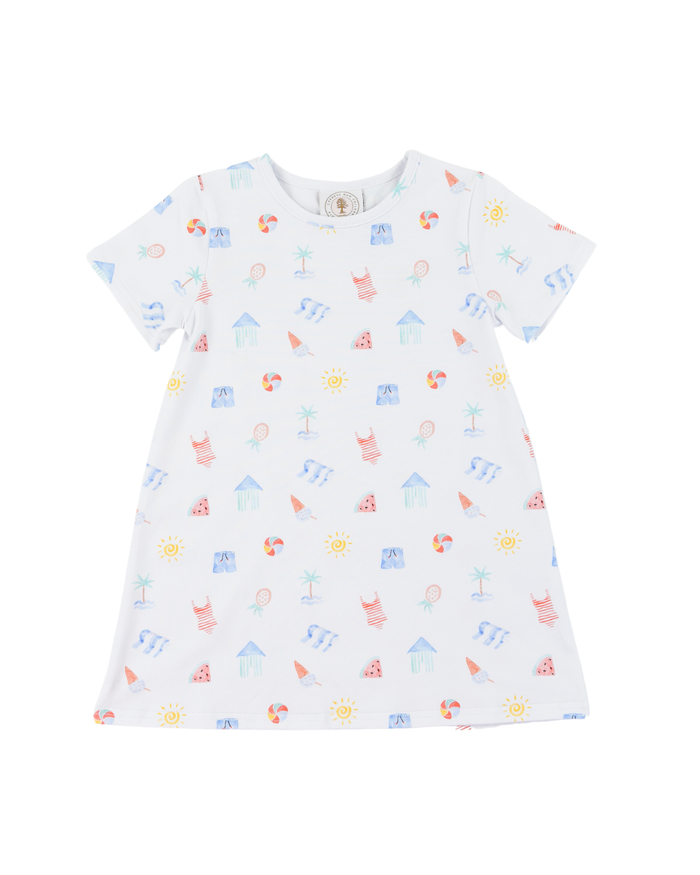Saltwater Soiree Susie Swing Dress