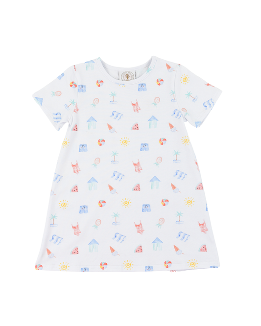 Saltwater Soiree Susie Swing Dress