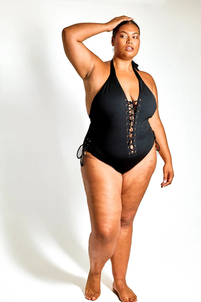 (Sample Sale) Award Winning: The Lace Me Up Sculpting Swimsuit