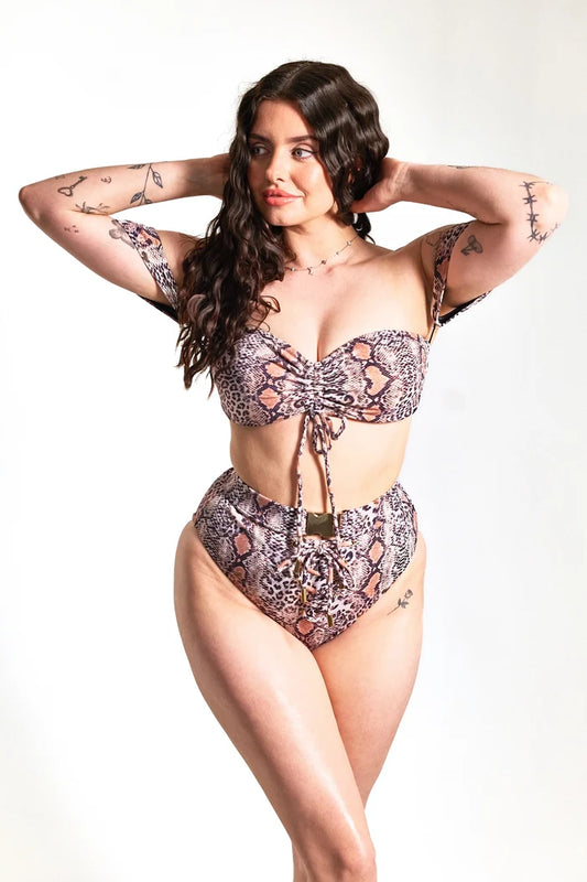 (Sample Sale) The Artemis Bandeau Top With Adjustable Drawcords