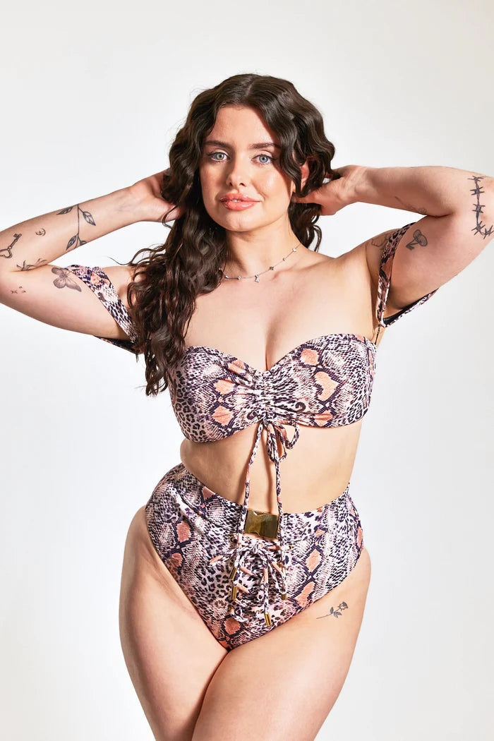 (Sample Sale) The Artemis Bandeau Top With Adjustable Drawcords