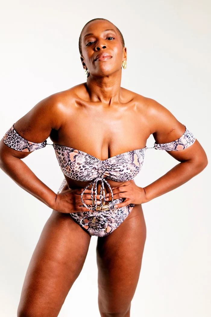 (Sample Sale) The Artemis Bandeau Top With Adjustable Drawcords