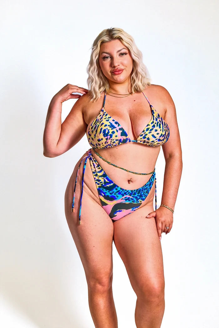 (Sample Sale) The Jungle Fever Bikini Top - Recycled Fabric