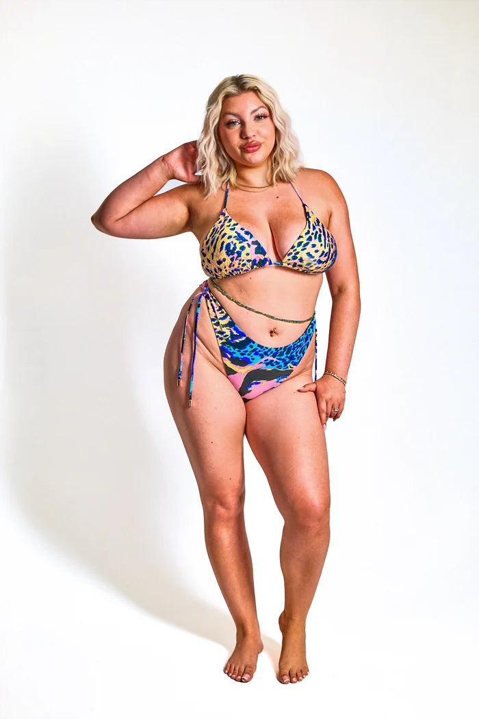 (Sample Sale) The Jungle Fever Bikini Top - Recycled Fabric