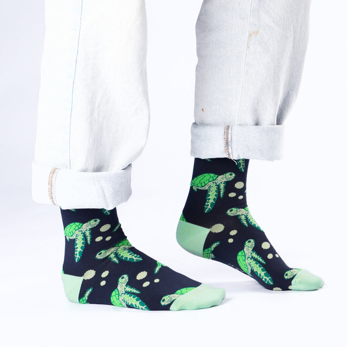 Sea Turtle Bamboo Socks