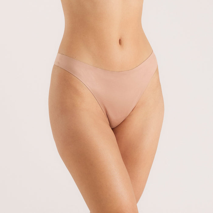 Seamless Bonded Thongs (3-Pack) - Honey