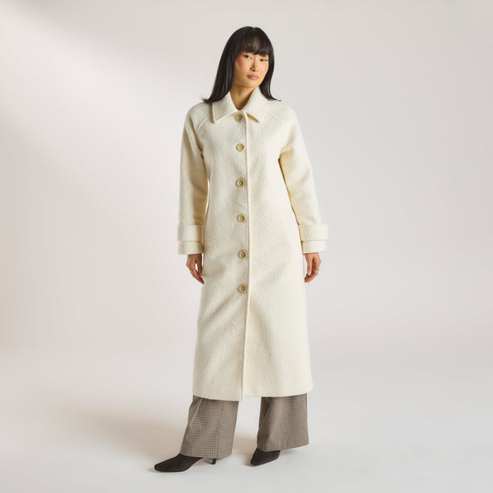 Shearling Coat - Cream