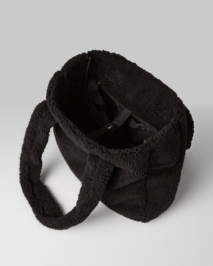 32 Degrees Black _ sherpa Tote Bag {bottom}{right}