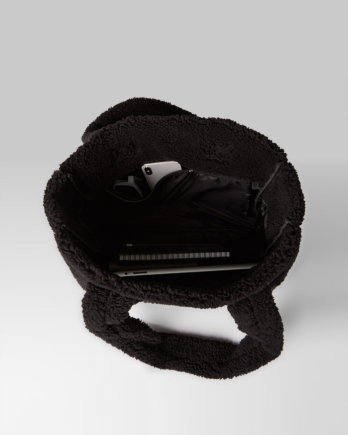 32 Degrees Black _ sherpa Tote Bag {bottom}{right}