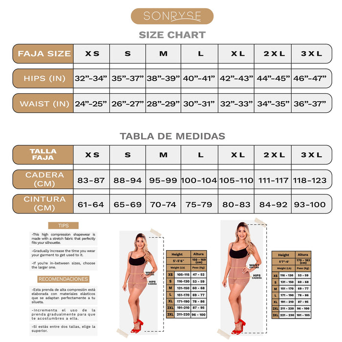 Short Faja Colombiana Shapewear for Women – Everyday & Nightout Girdle | Ultra-Light Microfiber