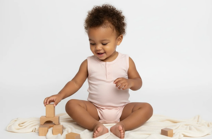 Short Sleeve Bamboo Bodysuit Pink image 0