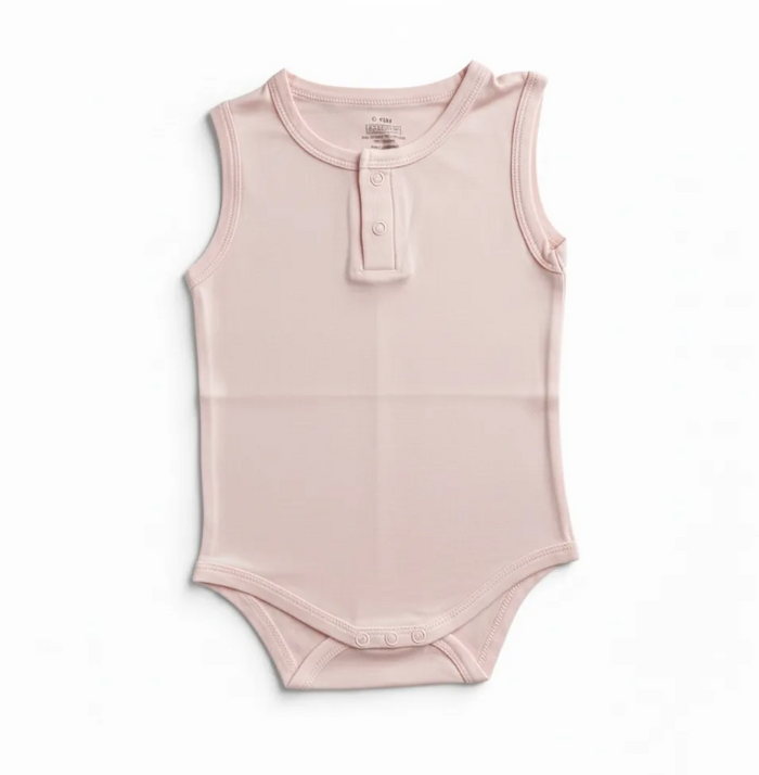 Short Sleeve Bamboo Bodysuit Pink image 1