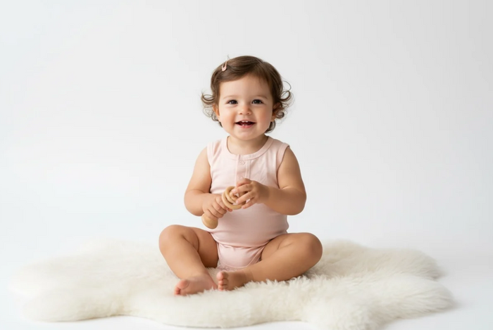 Short Sleeve Bamboo Bodysuit Pink image 2