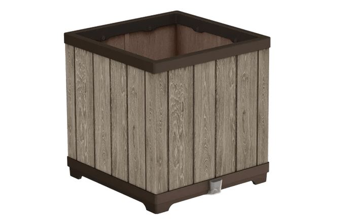Signature Square Planter - Ashwood Brown