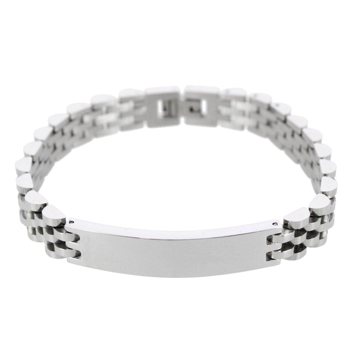 Signet ID Metal Link Bracelet