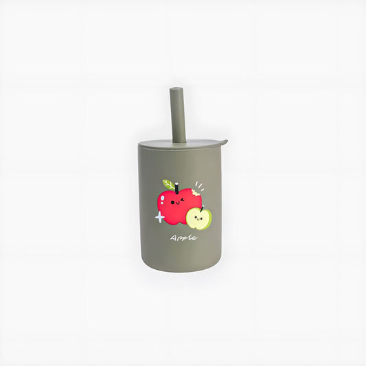 Silicone Training Fruit Cups (Artichoke Green) – Baby Self-Feeding Silicone Cup image 0