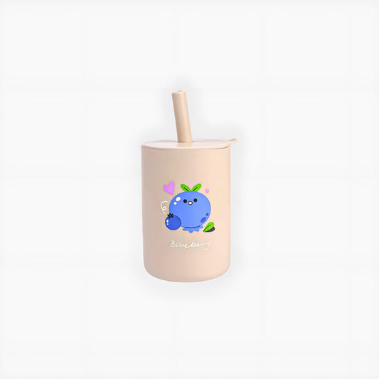 Silicone Training Fruit Cups (Dust Storm) – Soft Self-Feeding Cup for Babies image 0
