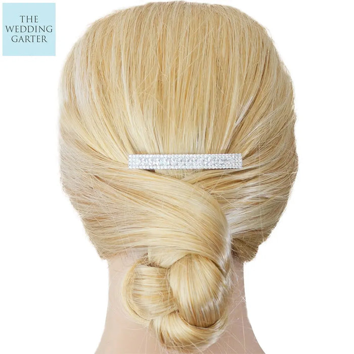 diamond wedding hair clip