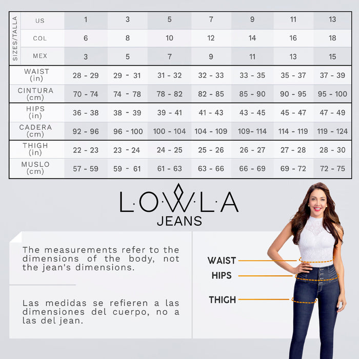 Lowla 217988 | Skinny Colombian Butt Lifter Jeans with Removable Pads - Pal Negocio