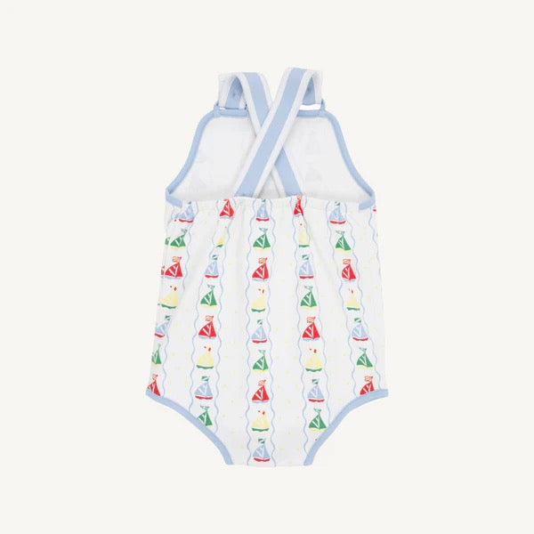 Skipper Sunsuit - Set Sail with Beale Street Blue