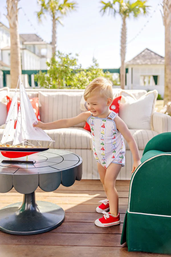 Skipper Sunsuit - Set Sail with Beale Street Blue
