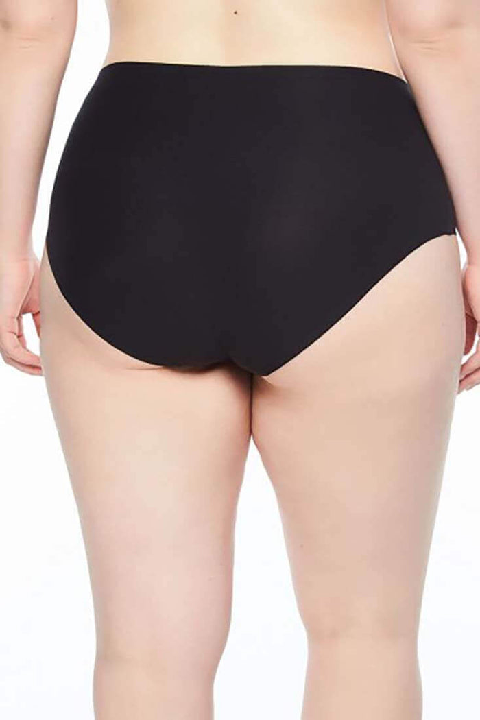 Chantelle Soft Stretch Plus Brief #1137 back view in Black