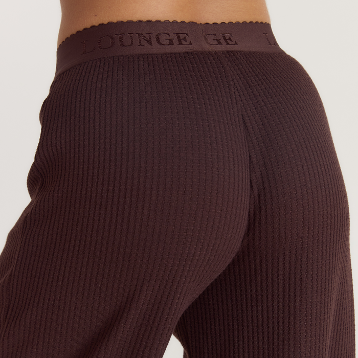 Soft Waffle Pyjama Bottoms - Dark Chocolate