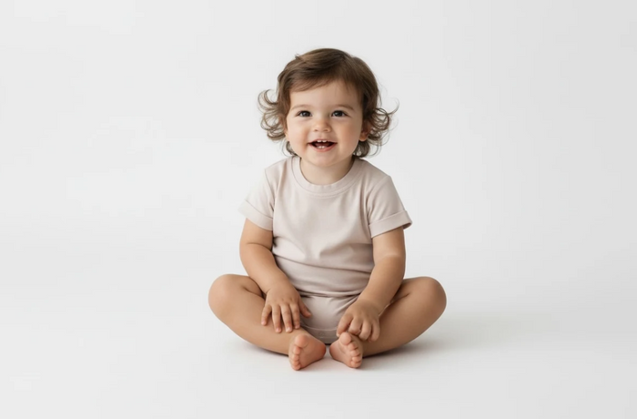 Solid Pink Bubble Bamboo Viscose Bodysuit image 0