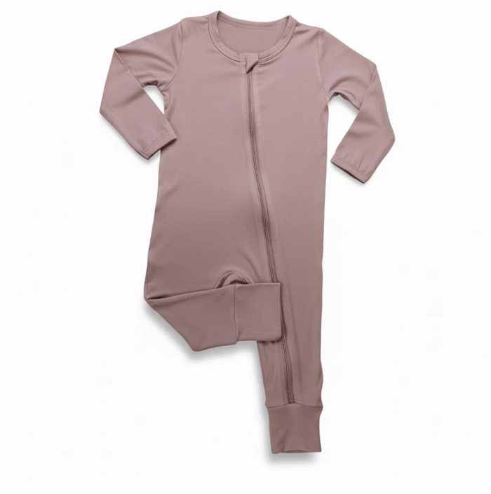 Solid Purple Bamboo Viscose Zip Up Sleeper image 1