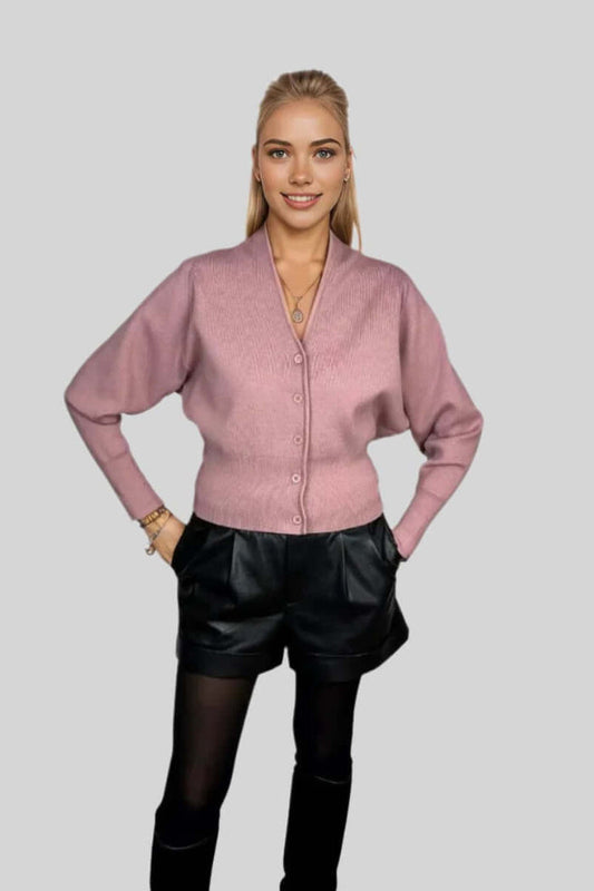 Paola Bernardi Sophia Cardigan in Rose
