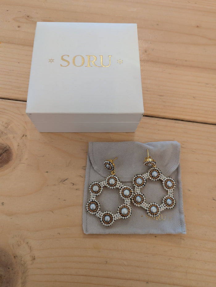 Soru Hexagon Earrings