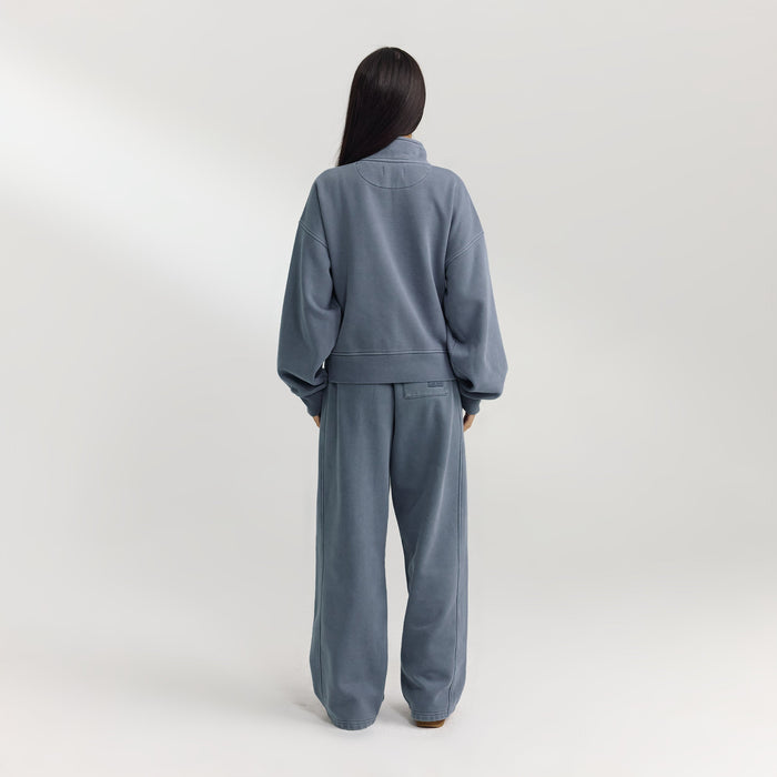 Straight-Leg Joggers - Washed Blue
