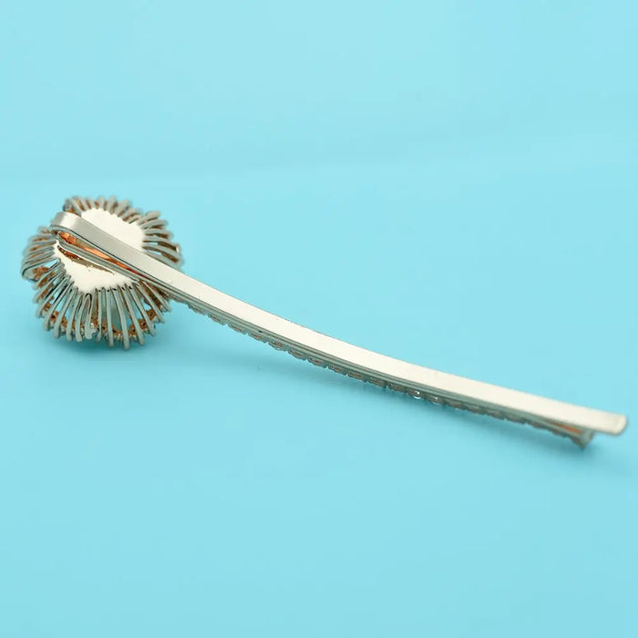 Stunning Pearl & Cubic Zirconia Hair Pin For Wedding (2 Colours) - The Wedding Garter