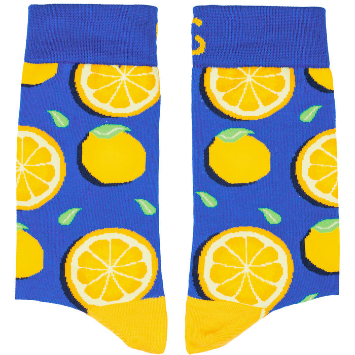 Summer Lemons Cotton Socks